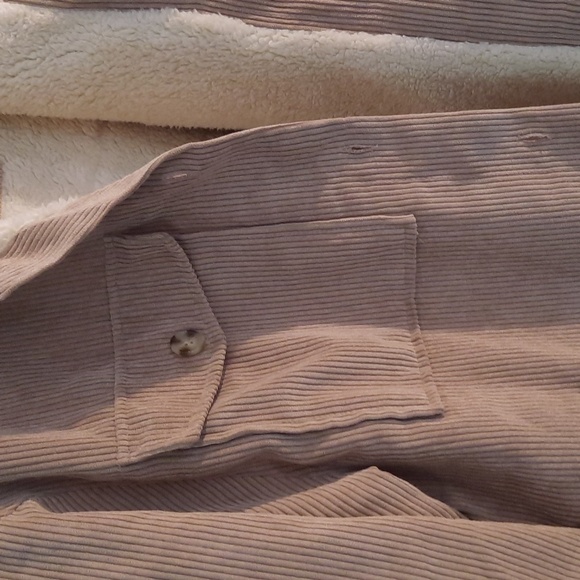Corduroy fleece/sherpa lined jacket - Picture 3 of 6